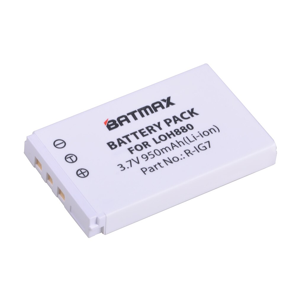 1Pc 3.7V 950mAh R-IG7 Li-ion Battery for Harmony One, 900, 720, 850, 880, 885, 890 Pro, H880 Universal Remote ALL VERSIONS