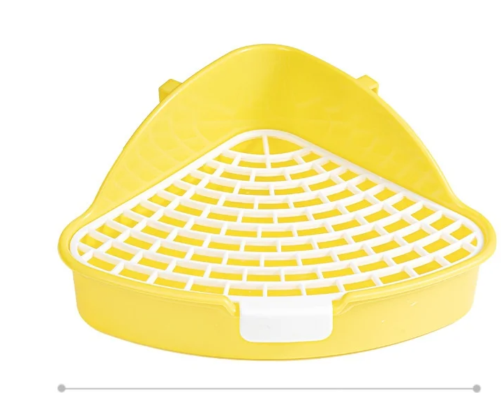 Rabbit Potty Pet Bedpan Bunny Cage Toilet Large Washable Dog Pee Pads Plastic for Rabbit: Light Grey