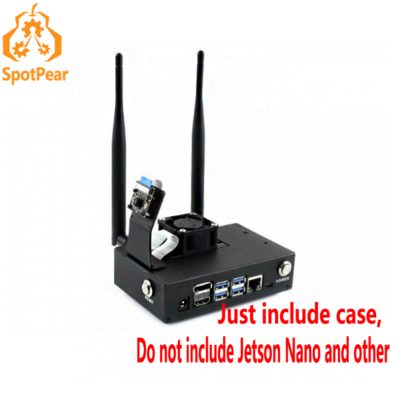 Jetson nano boîtier en métal pour jetson nano kit de développement, jetson-nano-case-(b)