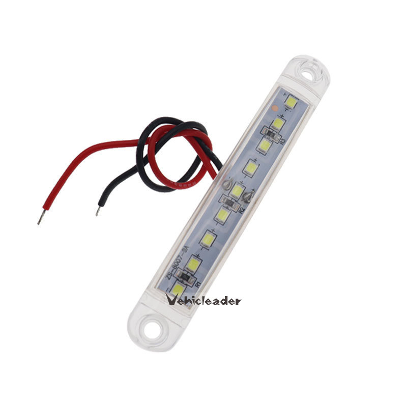 2x Waterproof Trailer Light led 24V 9LED SMD Marker Light Truck Light Side Marker Lights For Trailers Camion Camper