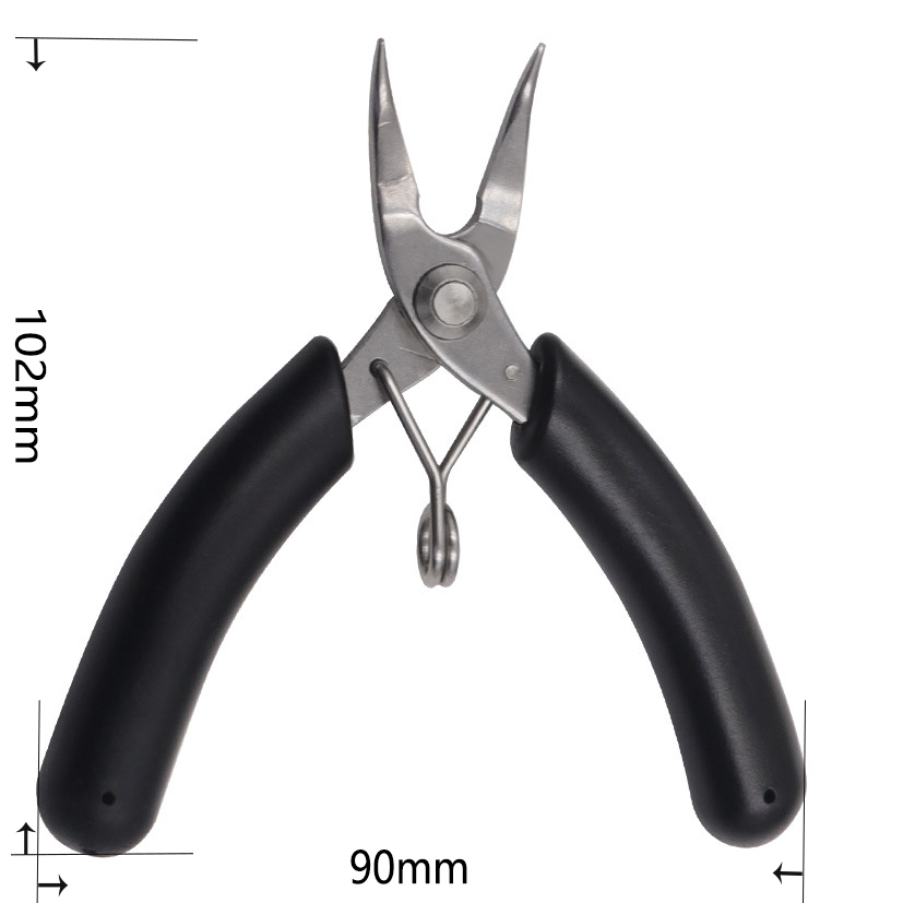 1Pc Sieraden Gereedschap Dikker Handvat Roestvrijstalen Tang Tang Staal Draadsnijder Voor Sieraden Reparatie Draadwikkel Ambachten Maken: Rood