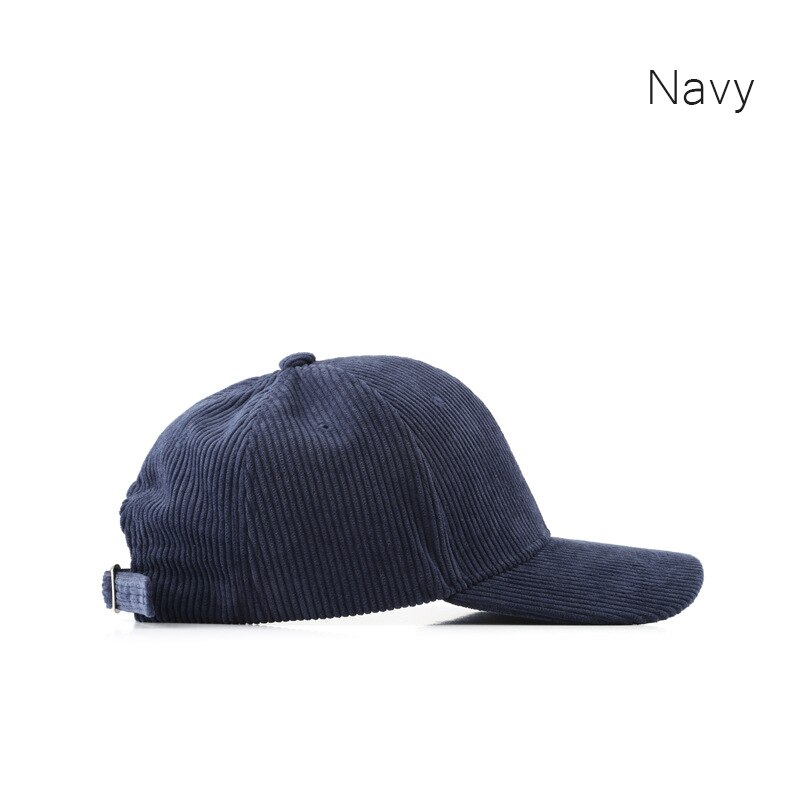 Sleckton Corduroy Baseball Cap Voor Vrouwen En Mannen Mode Snapback Hoed Casual Herfst Outdoor Sport Hoeden Meisjes Caps Unisex Gorras: Navy