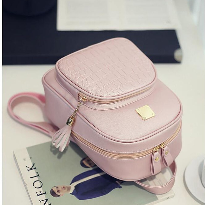 Mochila De piel con estrella de la para mujer, morral escolar con lentejuelas de piedra para chicas adolescentes, Mochila pequeña de estilo pijo LB894
