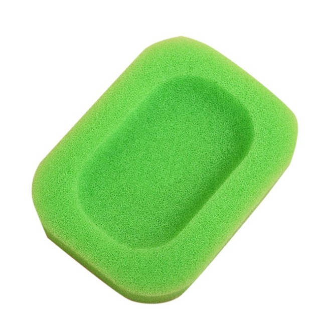 1 Stuks Zeepbakje Candy Foam Spons Zeep Gerechten Plaat Doos Case Voor Badkamer Keuken Douche Zeep Saver Lade zeephouder: D 1pcs green