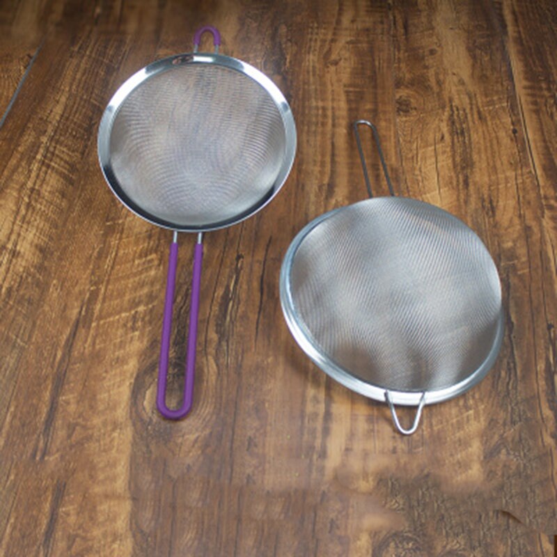 Optional Stainless Steel Fine Mesh Wire Sieve Tea Strainer Mesh Oil strainer Flour Colander Sieve Food Filter