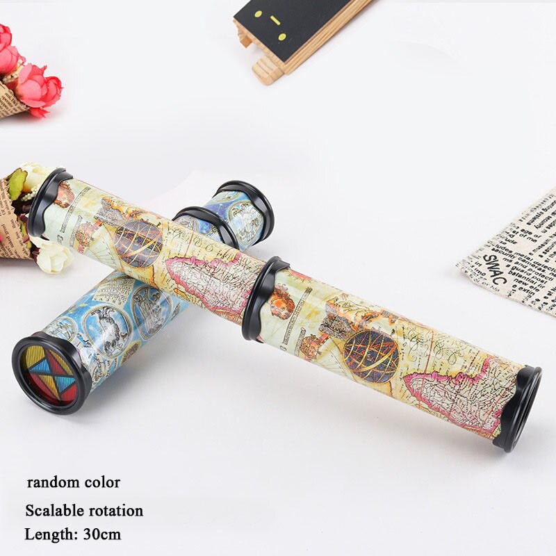 1 PCS Kaleidoscopes Kinder Spielzeug Skalierbare Erweiterte Rotation Einstellbar Kaleidoskop Phantasie Farbe Welt Pädagogisches Spielzeug Für Kinder: AB87914
