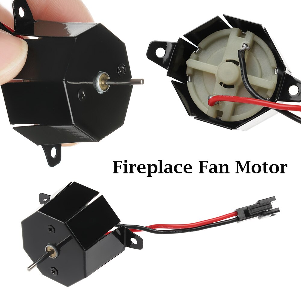 1pc open haard motor open haarden ventilator motor ijzer zwart stille aandrijfmodule bedieningselementen aandrijvingen open haarden montage woningverbetering