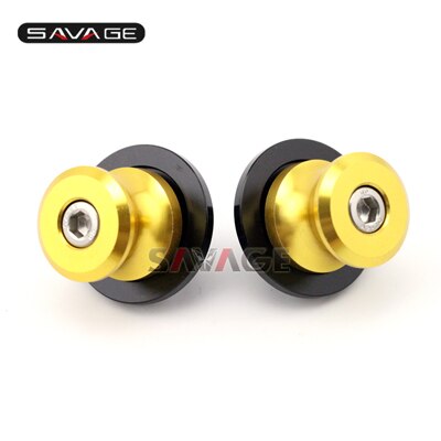 Bras oscillant bobines curseur pour Aprilia RSV4 RSV4R RSV1000/R RSV EVT 1200 Caponord moto accessoires support vis M6: Or