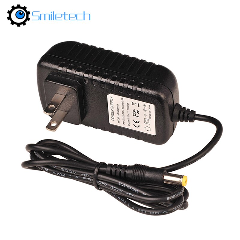 DC12V2A power adapter plug for PTZ bullet dome CCTV camera
