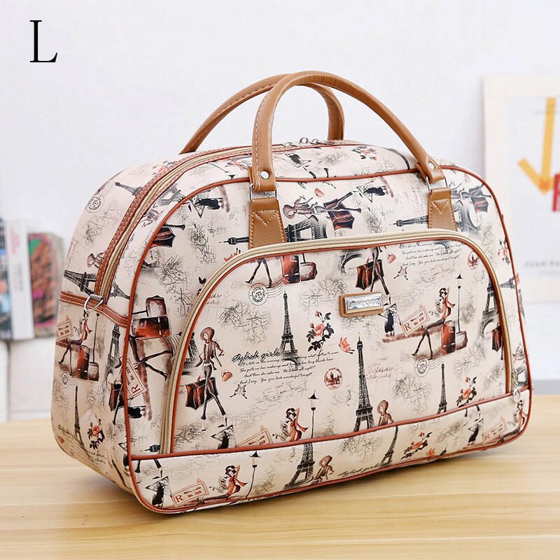 Wasserdicht Große Kapazität Frauen Reisetasche Wochenende Großen Duffle Taschen Weibliche PU Multifunktionale Hand Gepäck Schulter Tasche: L 9 Travel bag