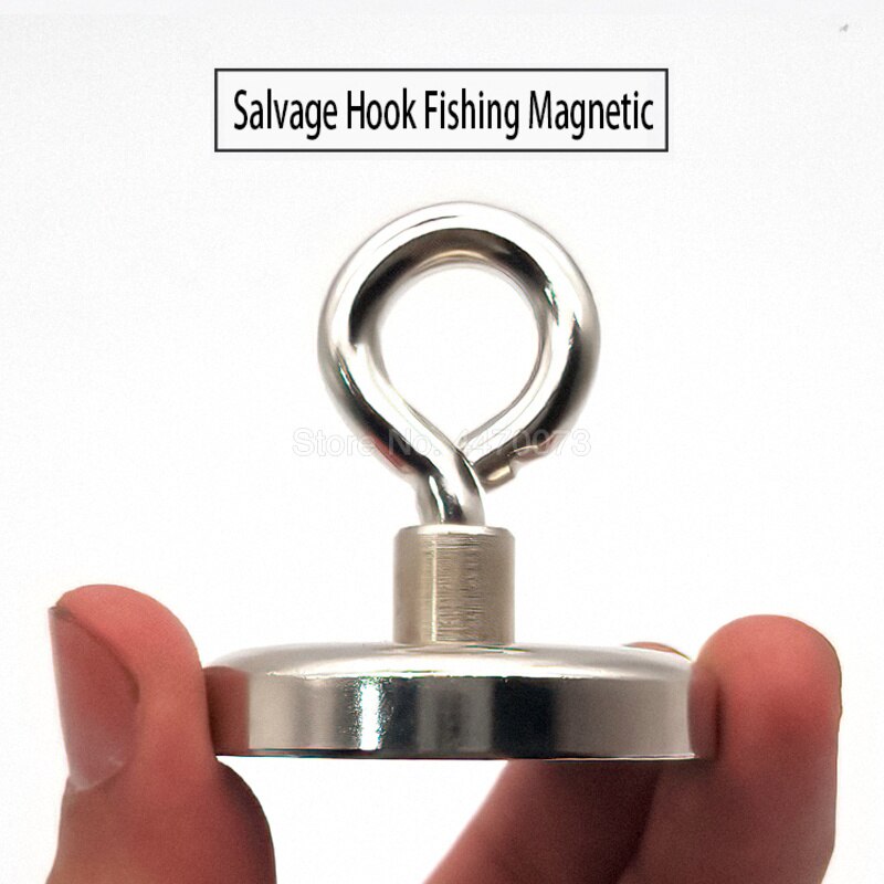 1X Neodymium Magnet Super Strong Powerful Salvage Hook Fishing Magnetic Circular Pot Magnets Imanes Strongest Permanent Deep Sea