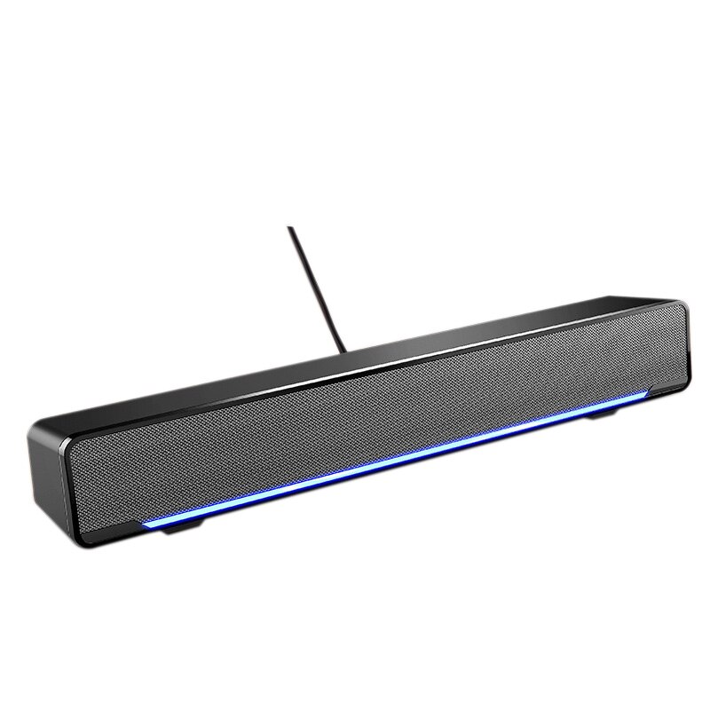 Computer Speakers USB Powered Stereo Sound Bar Speakers with Music Player for Desktop Laptop Phone PC Wired/Bluetooth Speaker: black bluetooth