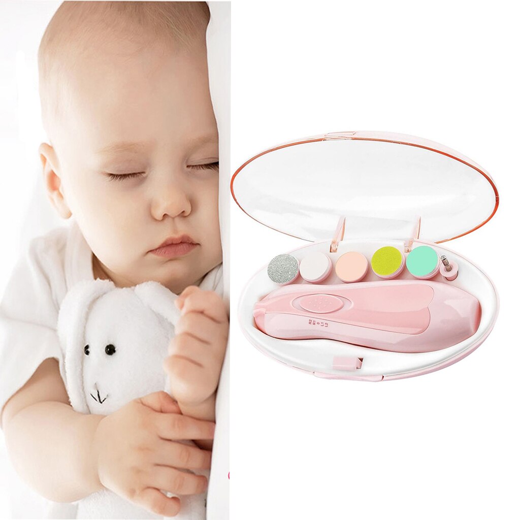 Elektrische Baby Nagel Datei Schermaschinen Trimmer Kleinkind Zehen Trimmen NäGel Polnischen Pflege Bausatz Tragbare Pedikübetreffend Haarschneidemaschine Schere