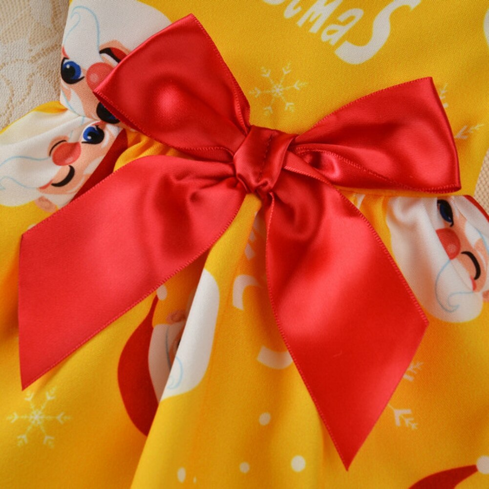 Vestido de Navidad para perros y mascotas, faldas con lazo, para Festival de cachorros, pequeñas, medianas y grandes
