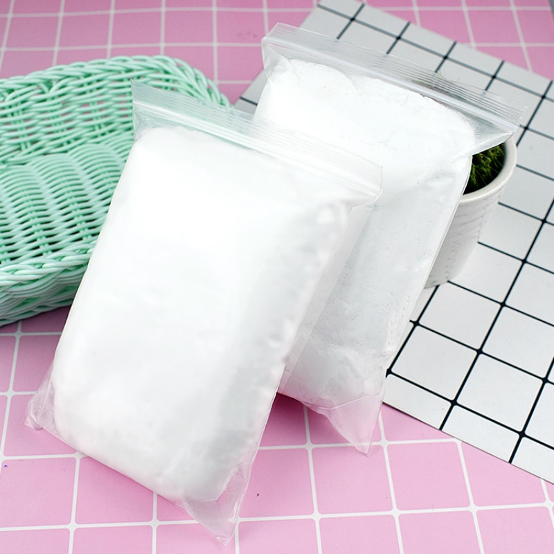 Weiß Super Licht Papier Tonne Lizun 100G Boden Schleim Weiche Polymer Simulation Kuchen Anti-betonen Schlamm Kitt Plastilin Kind Spielzeug