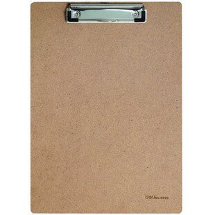 Deli Wooden Material Writing Board File Organizer A4 Wood Flat Clamp Office Supplies Noteboard File Folder Office Organizers