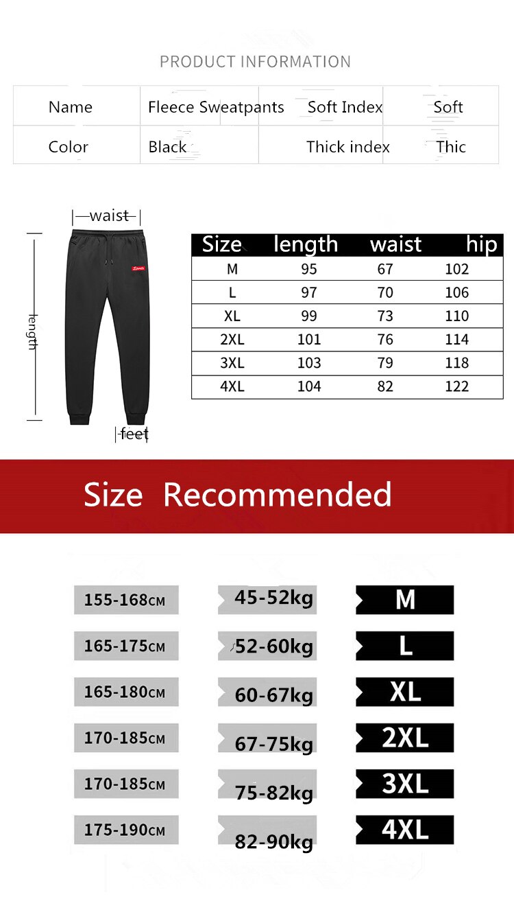 Dikke joggingbroek werkbroek winter heren fluwelen kokerbroek slim maat 4xl warme broek zwart trend sport joggingbroek joggingbroek