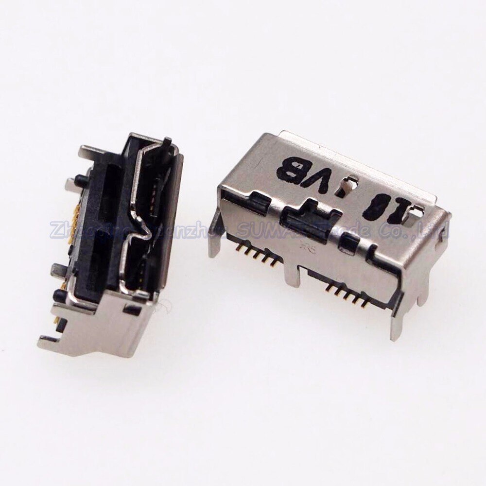 2 pièces MICRO USB 3.0 prise femelle B Type interface de disque dur mobile pour Samsung Toshiba hauteur 5.2MM