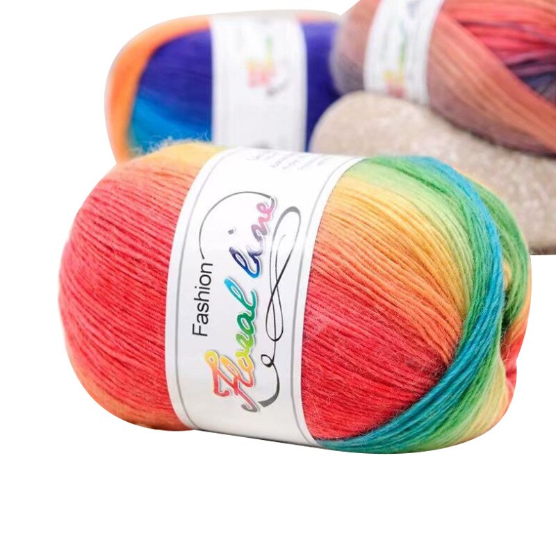 100 g/stk afrikaanse kant stof garen diy linten voor ambachten fancy wol garen hand breien