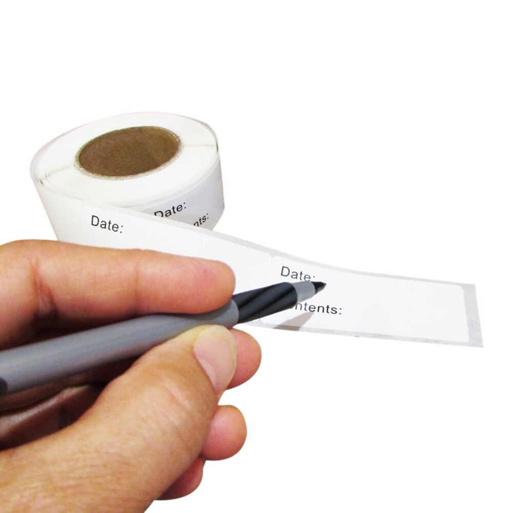 Adhesive Function Food Mark Date Roll Stickers Label Paper Small Household Sticker Label Paper Paster Food Marking Tools