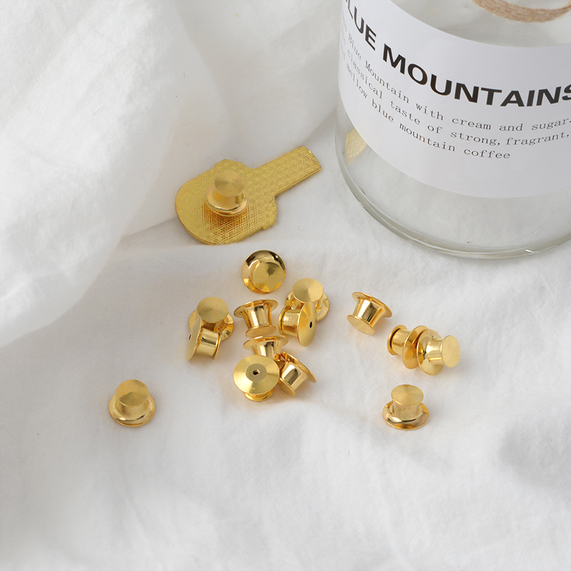 5~10 pieces/set Silvercolor Brooch Pin Back Locking Keepers Secure Locking Clutch Deluxe Pin BacK Badge Pendants for DIY Jewelry