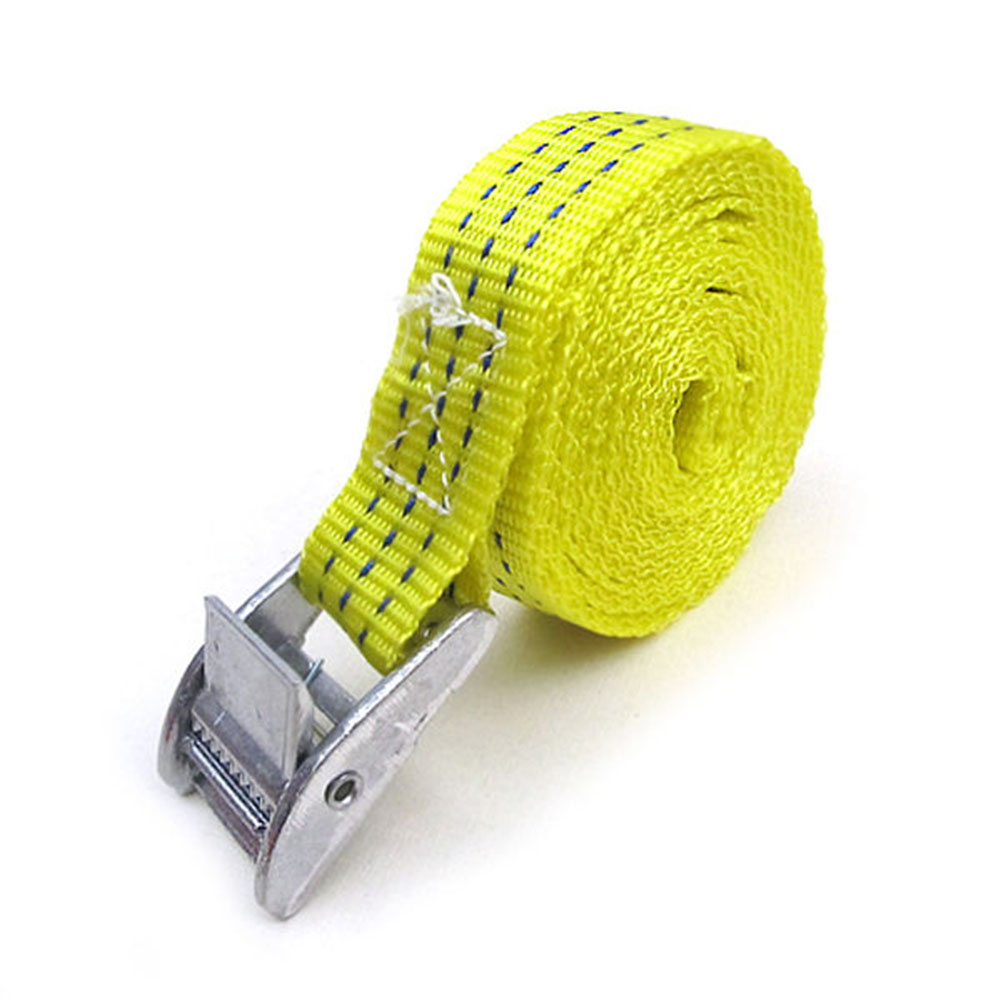 2.5m Heavy Duty Metal Cam Buckle Cargo Luggage Bag Nylon Tie Down Strap Belt