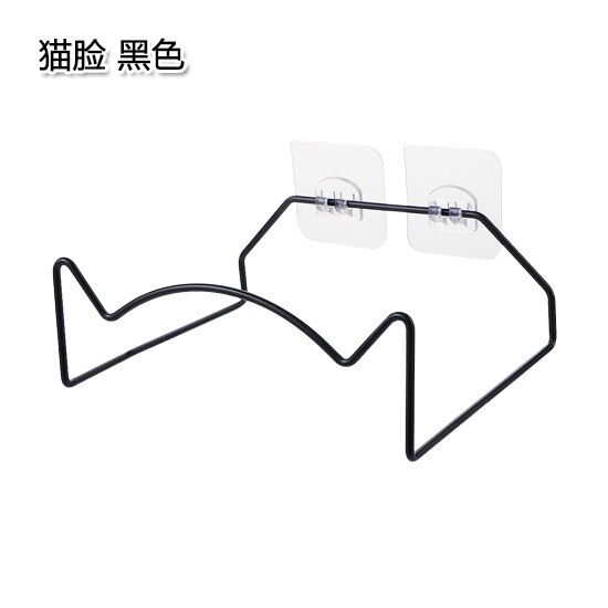 Punching Free Bathroom Washbasin Rack Bathroom Wall Hanging Basin Storage Rack Kitchen Wall Strong Hook Shelf: Dark Khaki