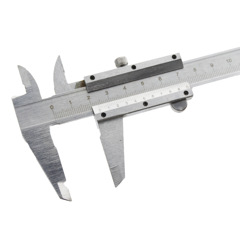Calibrador Vernier 6 "0-150mm 0,02mm calibradores de Metal herramientas de medición de micrómetro
