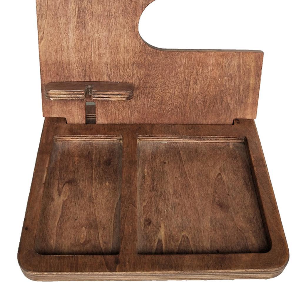 Wood Phone Stand Charging Dock Charge Station Holder Office Organizer