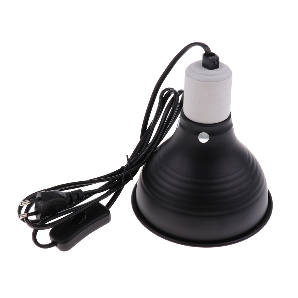 Lampe chauffante céramique UVA UVB | E27 Pet, lampe chauffante, support de la lampe, prise ue
