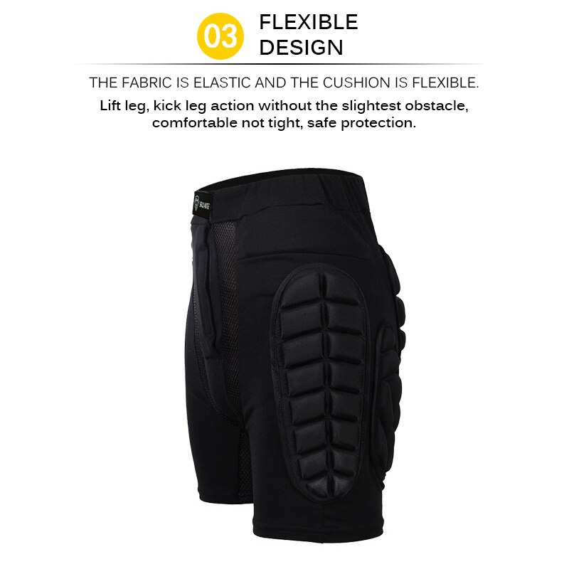 Hip Padded Shorts Elastische Ademende Schaatsen Snowboard Schaatsen Fietsen Accessoires Butt Bescherming Shorts Butt Beschermende Broek