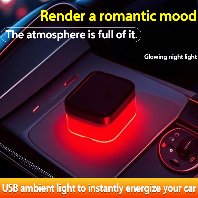 Mini Universal USB Car Interior Ambient Light LED Signal Light Car Reading Light Decorations Car Interior Accessories Lights