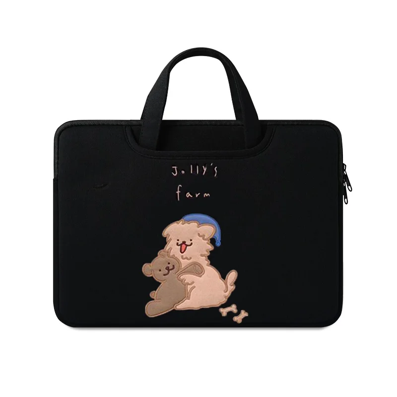 Cute Laptop Handbag For Ipad Pro11 Macbook Air 13.6 15.3 Pro13.3 14 16 Xiaomi Lenovo 15.6 Inch Shockproof Notebook Pouch: 15" / LIGHT BLUE