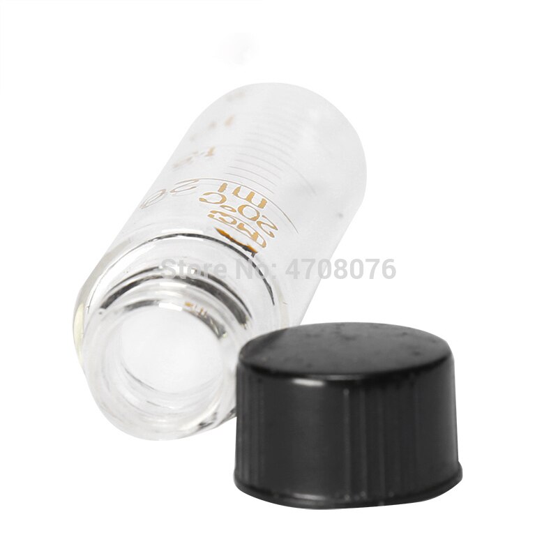 6 pcs/pack 20-25-30-50ml Glass Centrifuge Tube With Screw Lid Graduated Test Tube with cover Round bottom for chemistry test