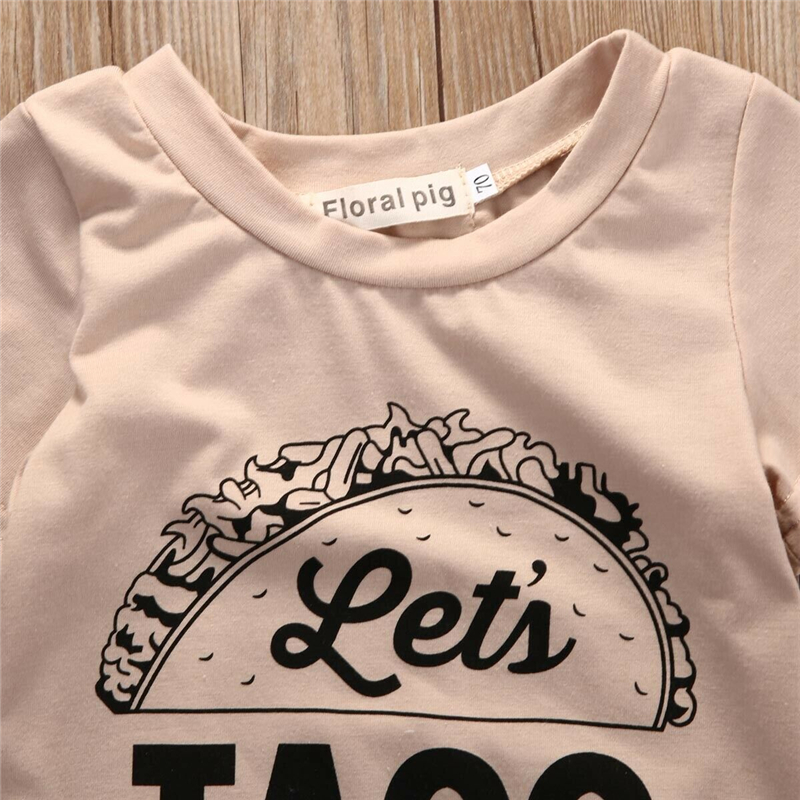 Nette TACO KAMPF ES Brief Strampler Sommer Neugeborenen Kinder Baby Mädchen Boy Kurzarm Romper Baumwolle Overall Kleidung Outfits neue