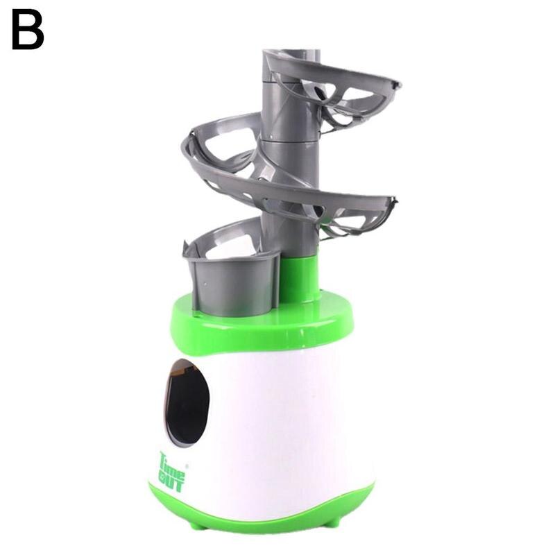Mini Table Tennis Ball Machine Pvc Material Robot Service Pitching For Kids Trainer Sport Game Blue Green T2j3: B