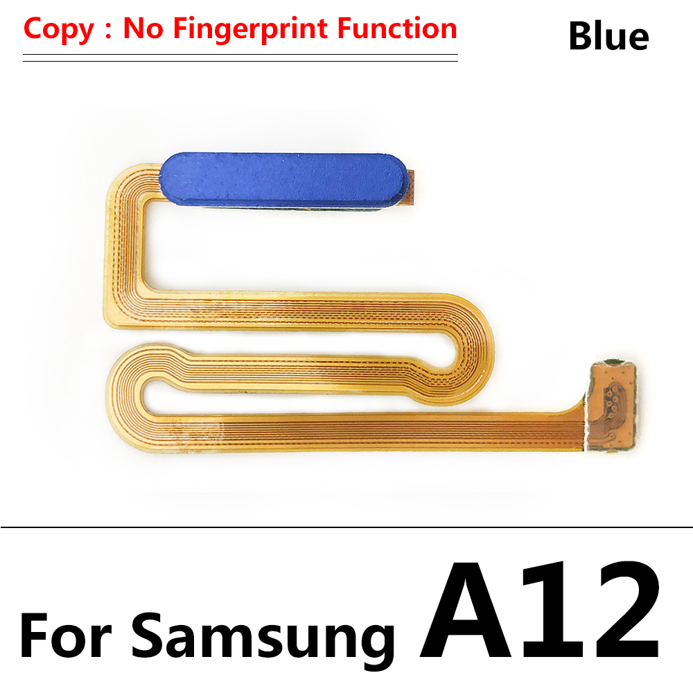 Capteur d&#39;empreinte digitale tactile Original, ruban de câble flexible, pièces de rechange pour Samsung Galaxy A12 A125 A125F: A12 Blue copy