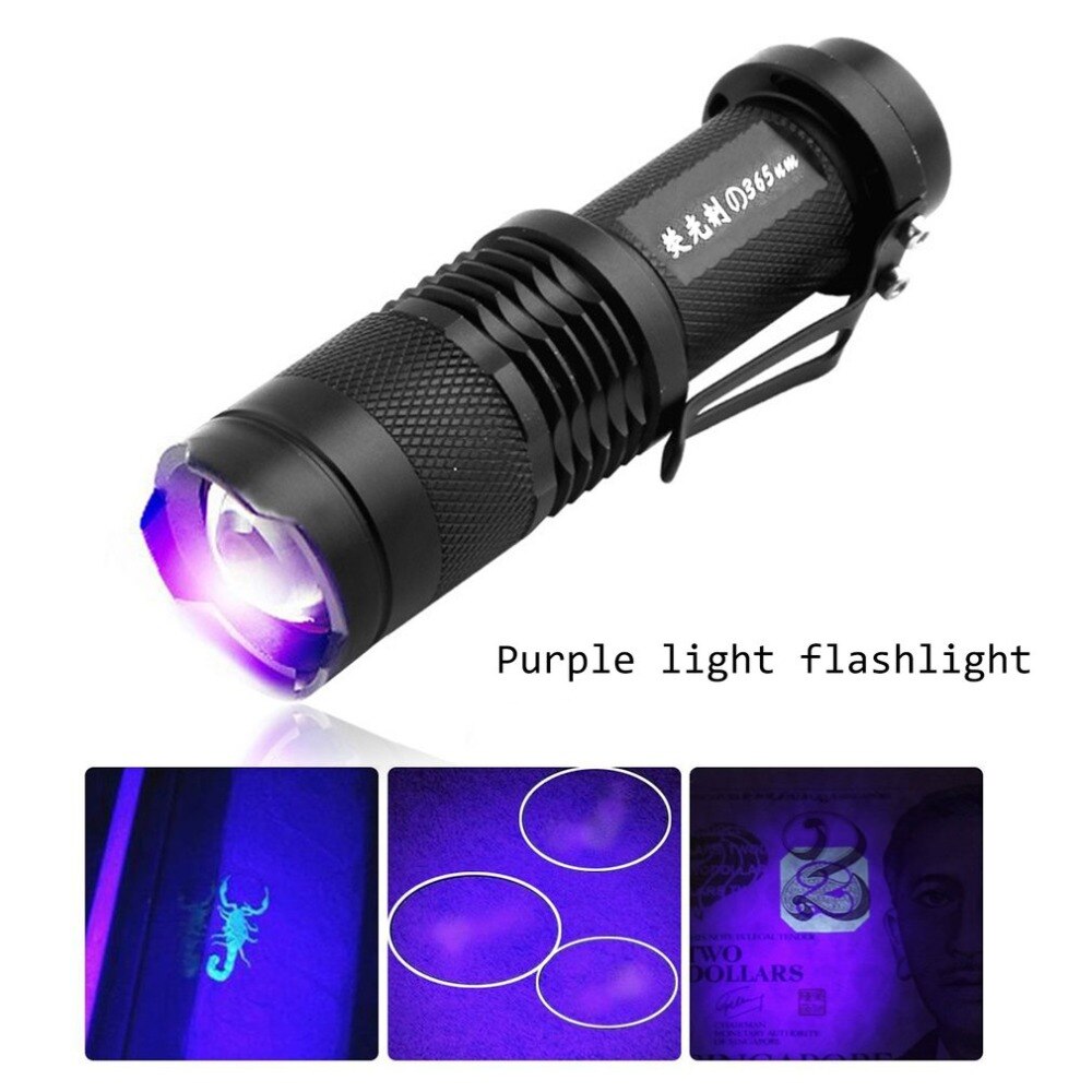 LED Flashlight UV Detector Ultra Violet 395nm Inspection Lamp Torch Pet Stains Scorpions Led UV Flashlight Torch Light UV Lamp