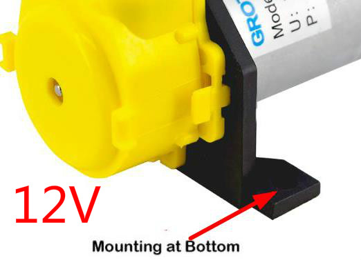 12V 24V DC Peristaltic Liquid Dosing Pump Hose Pump Dosing Head Automatic Doser Pump Connector for Aquarium Lab Analytical Water: 12V MOUNTING  BOTTOM / Blue