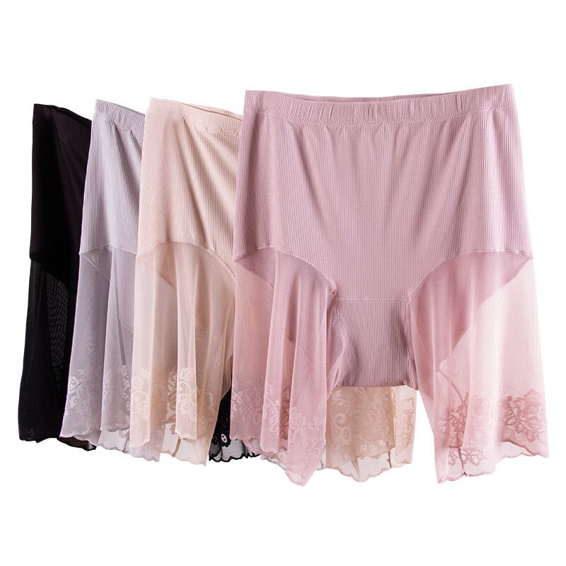 Lace Safety Short Pants Women Spandex Summer Breathable Exposed Pants Underwear Under Skirt Short Tights