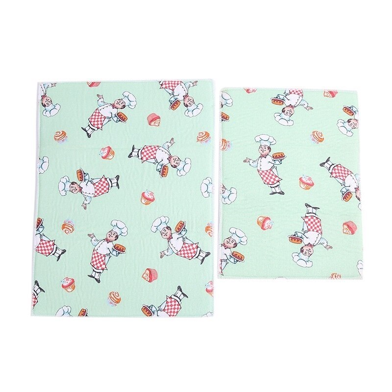 Astiankuivausmatto keittiömatolle astiankuivausastialle mikrokuituisesta keittiötyynytyynystä pöytäastian kuivausmatto 38*51cm/30*40cm