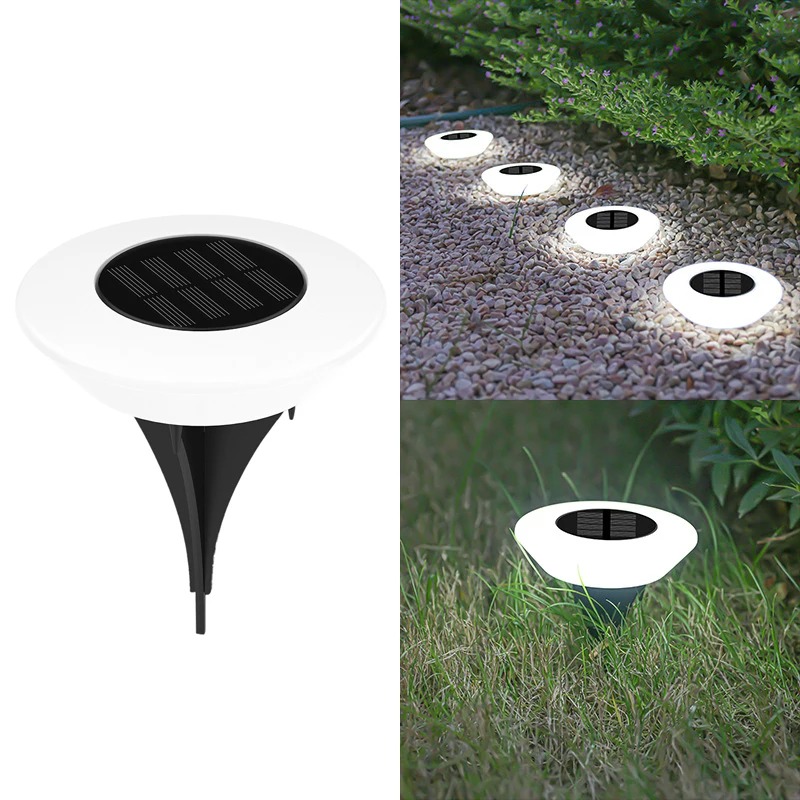 1-20Pack Solar Lights Outdoors Lamp 360° LED Floor Lights IP65 Waterproof with On/Off for Garden Yard Backyard Driveway Patio: Orange