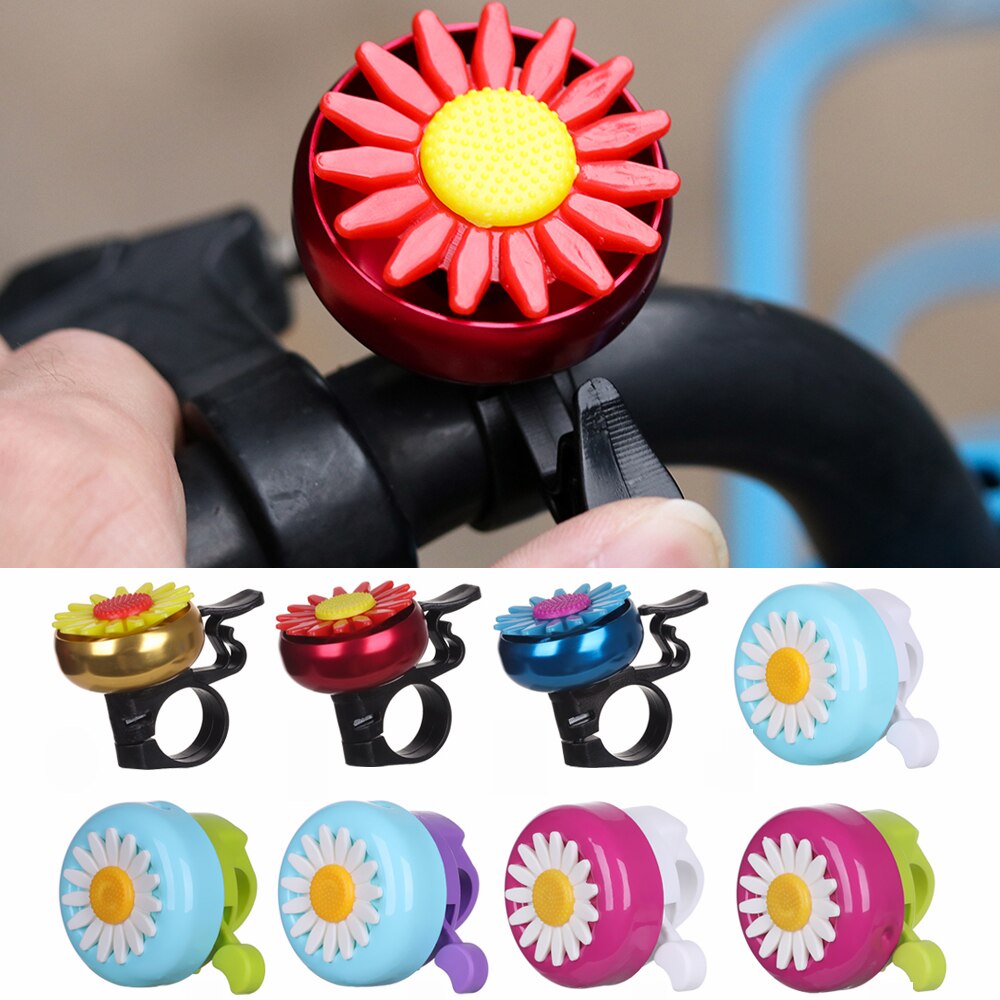 Mode 1Pc Kids Funny Fiets Bell Hoorns Fiets Daisy Bloem Kinderen Meisjes Fietsen Ring Alarm Voor Stuur Multi-kleur