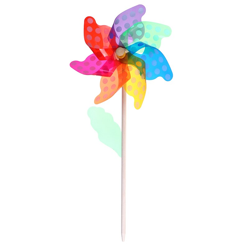 45cm belle bois jardin cour partie moulin à vent vent Spinner ornement décoration enfants jouets