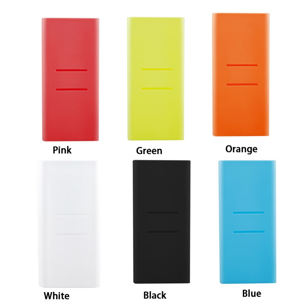 Power Bank Potective Cover Silicone Case Cover Portable 20000mAh External Battery Cover for Xiaomi Power Bank Cover