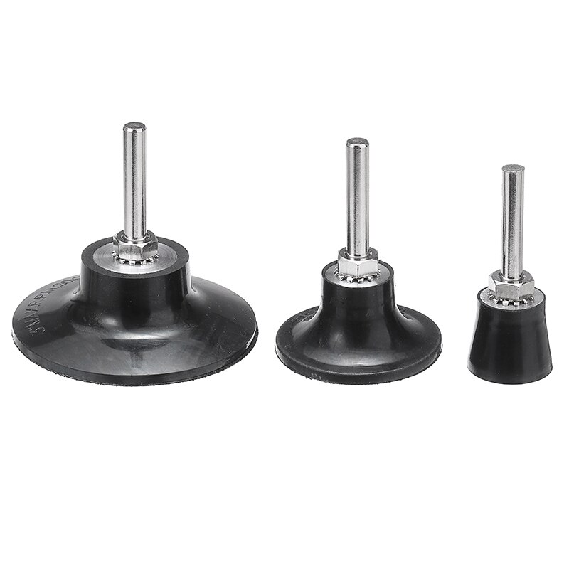 3Pcs 25/50/75mm Sanding Disc Holder 6mm Shank Roll Lock Pad Holder Rotary Tool For Polishing Abrasive Discs
