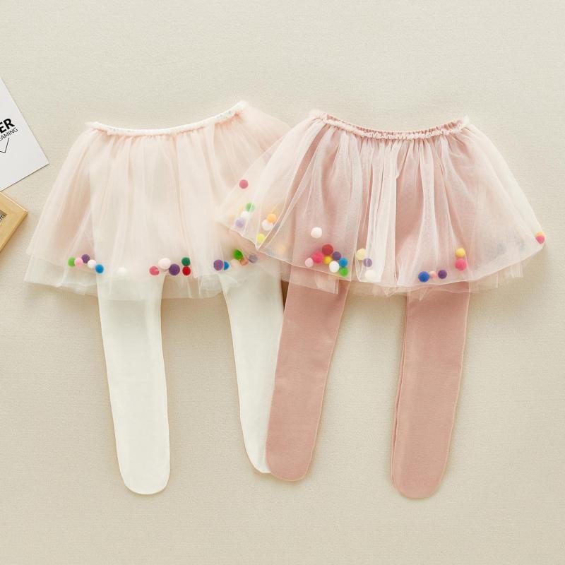 Automne nouveaux enfants Leggings collants bébé Net fil jupe bouffante Leggings mignons enfants fille Leggings