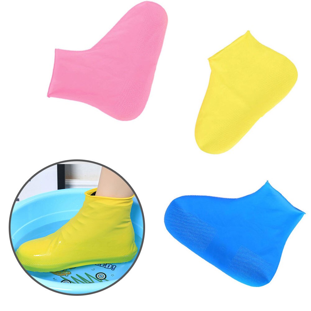 Wasserdicht Wiederverwendbare Regen Schuhe Abdeckungen Gummi Unterhose-beständig Regen Stiefel Überschuhe Mann & Frauen Schuhe Zubehör