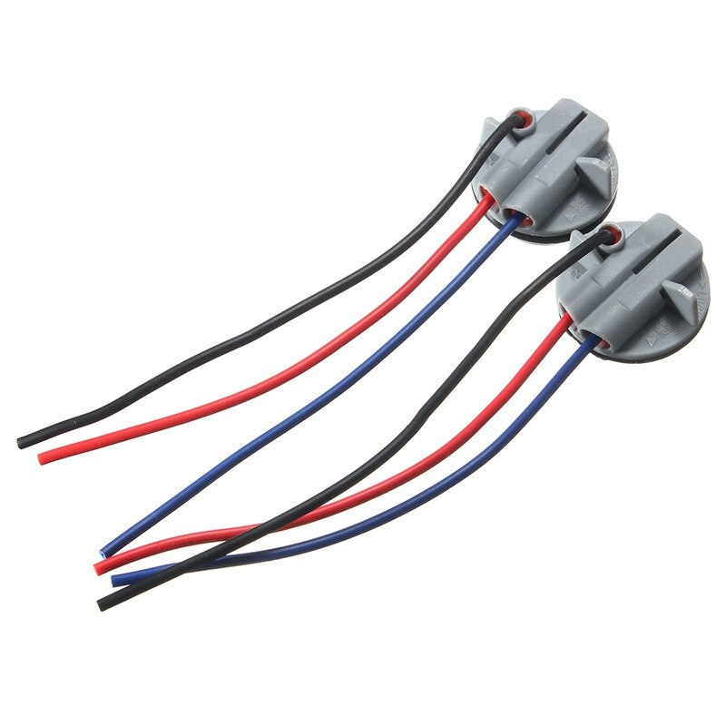 Douille d&#39;ampoule 1157 BAY15D pour support de lampe, adaptateur P21/5W, connecteur de Base pour feu de stop, accessoires de voiture en plastique, 2 pièces