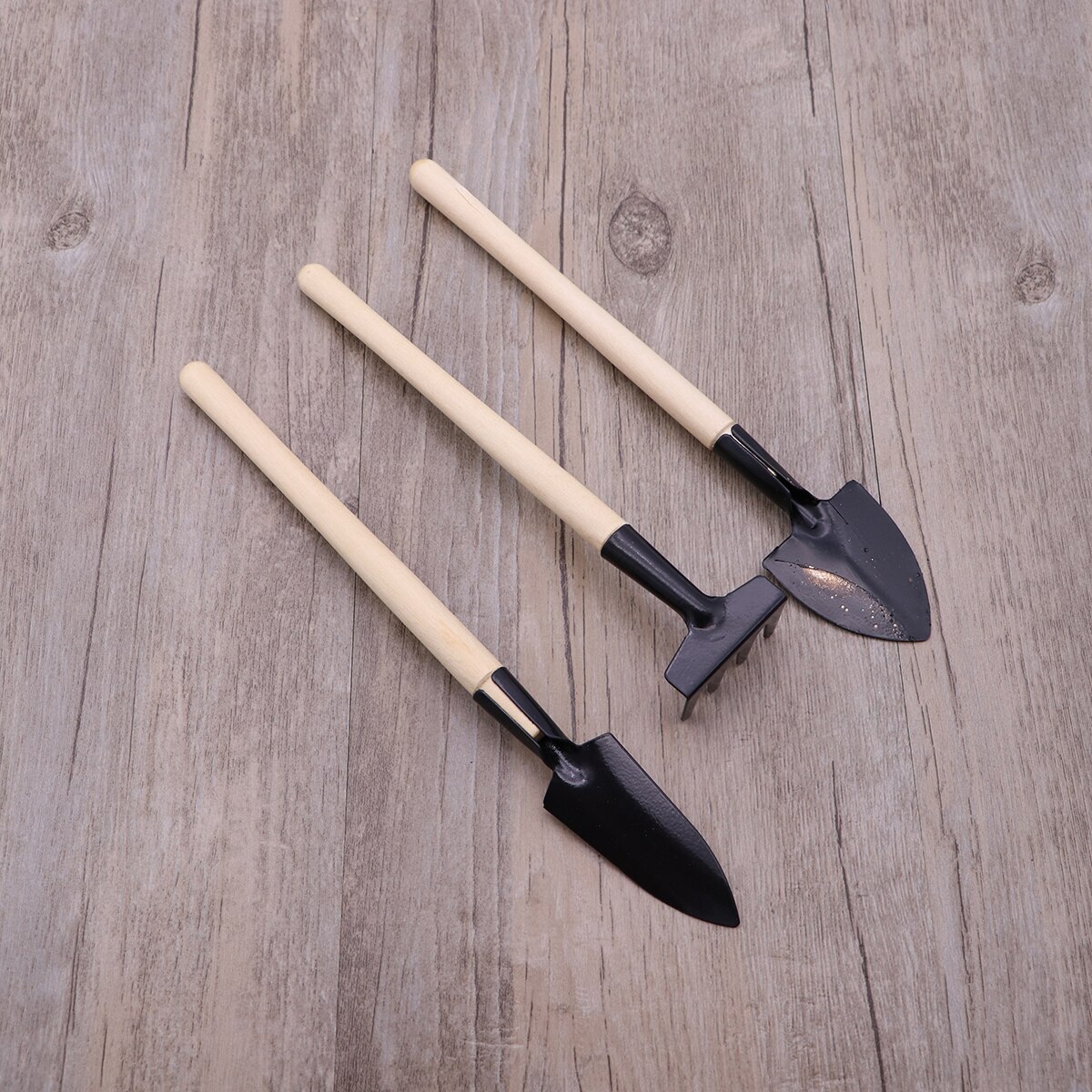 3Pcs Gardening Tools Set Gardening Shovel Small Rake and Hand Trowel Mini Indoor Garden Tools Gardening